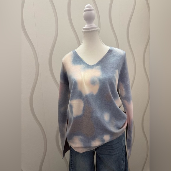 Blue and Pink Tie-Dye Sweater - Picture 4 of 6